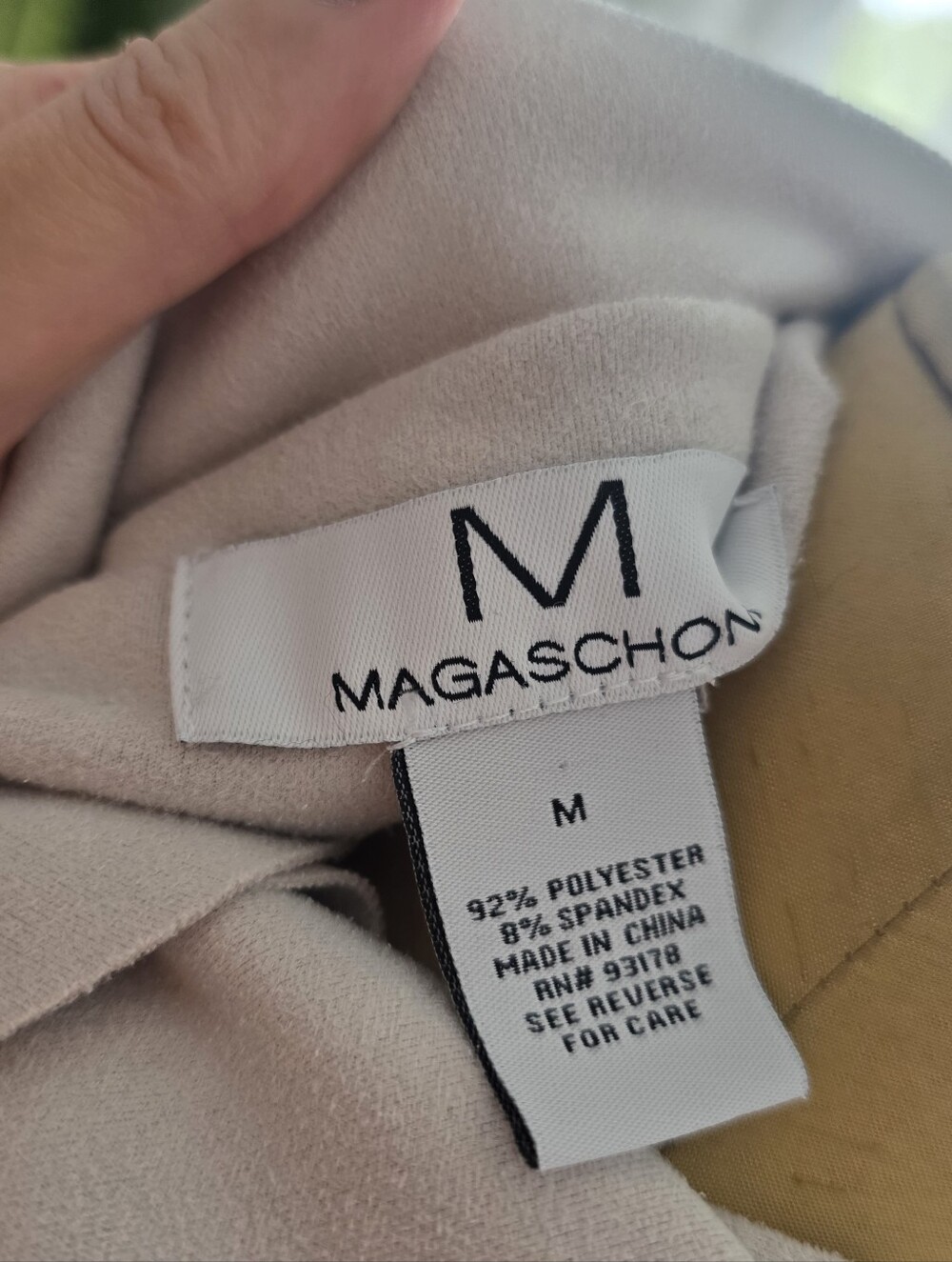 Magaschoni Belted Open Front Coatigan Beige Size M Soft Knit Jacket - Picture 6 of 6